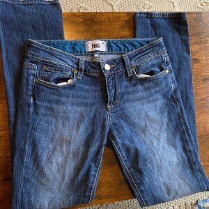 Paige Jeans Kelsi Straight Leg — Classic Blue Denim, Size 25, 28.5” Inseam